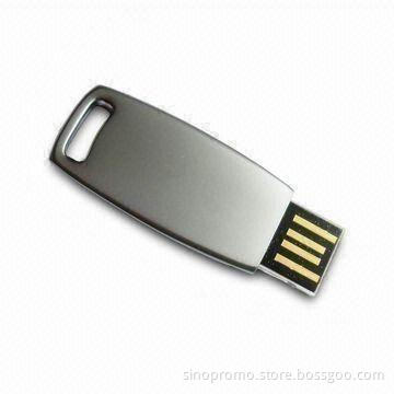 Slim Metal USB Flash Drive, Any Color Available, Up to 16GB Capacity